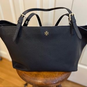 Large Navy Tory Burch Tote.